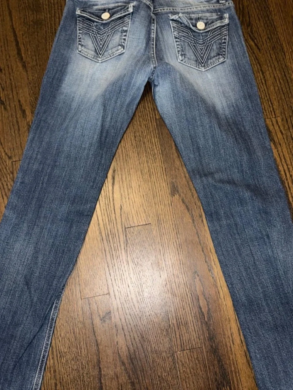 Vigoss Collection Skinny Jeans Women’s Size 9 Embroidered Pocket Y2K